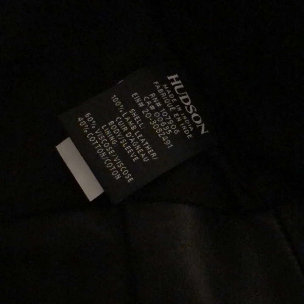 NWT Hudson leather motorcycle jacket Sz xsmall $795 buckle details host pick! - Picture 4 of 5